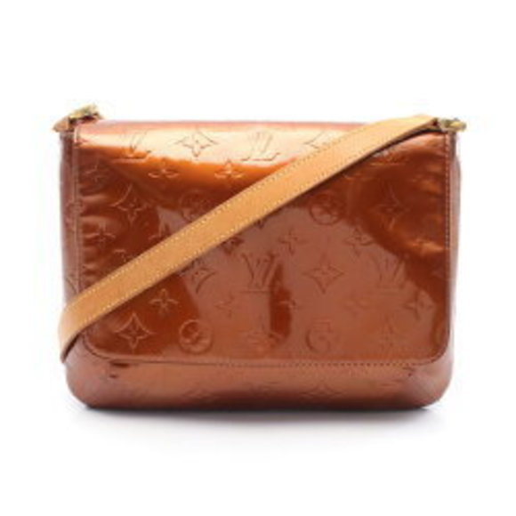 Louis Vuitton Thompson Street Vernis Bron White Shoulder Bag Brown - Picture 1 of 8
